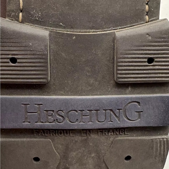 Heschung Brown Leather Stitched Lace-up Derby Shoes Mens Size‎ 12.5 - Picture 7 of 10